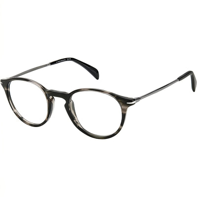 David Beckham DB 1049 Havana Round Eyeglasses Unisex, Plastic frame