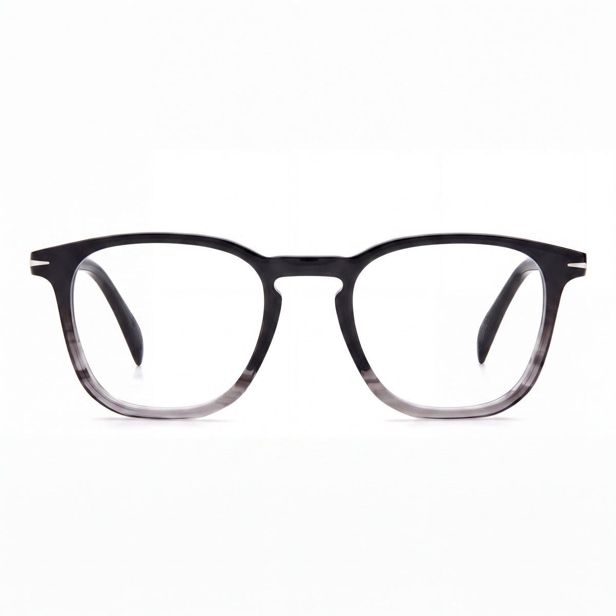Gafas graduadas unisex David Beckham Db 1050 Black Greyhorn rectangulares, 49mm, Photo 2