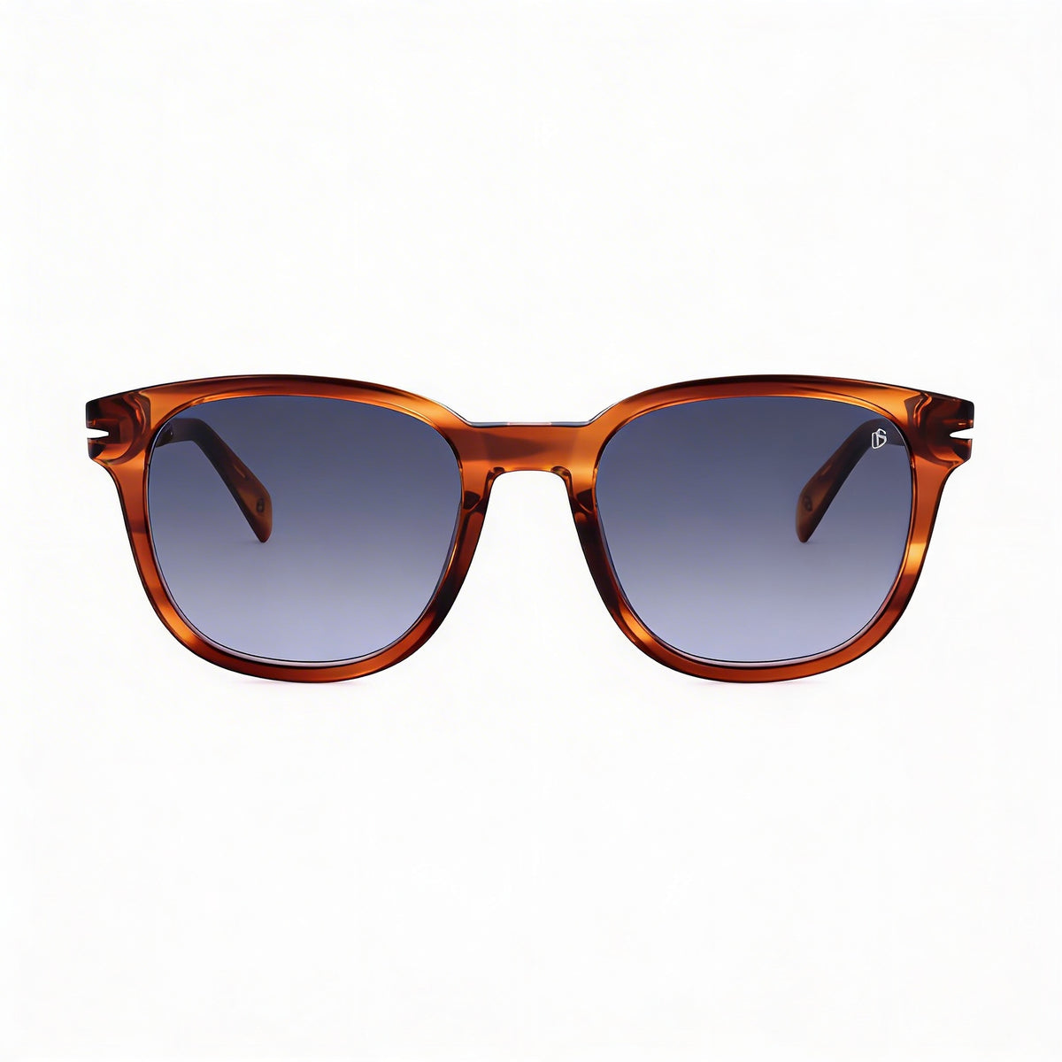 David Beckham Db 1062/S Unisex Acetato Marrón Cuerno Azul Marco Marrón Cuerno Policarbonato Protección UV 52mm, Photo 2