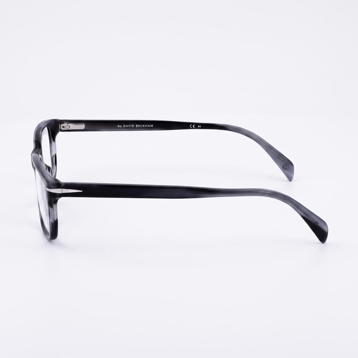 David Beckham Db 1065 Grey Horn Rectangle Eyeglasses Unisex, 56mm, Photo 3