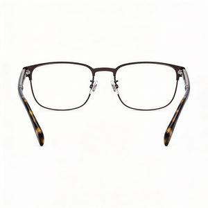 David Beckham Db 1066 Rectangle Eyeglasses Men — side view, Gray Alloy Steel temples