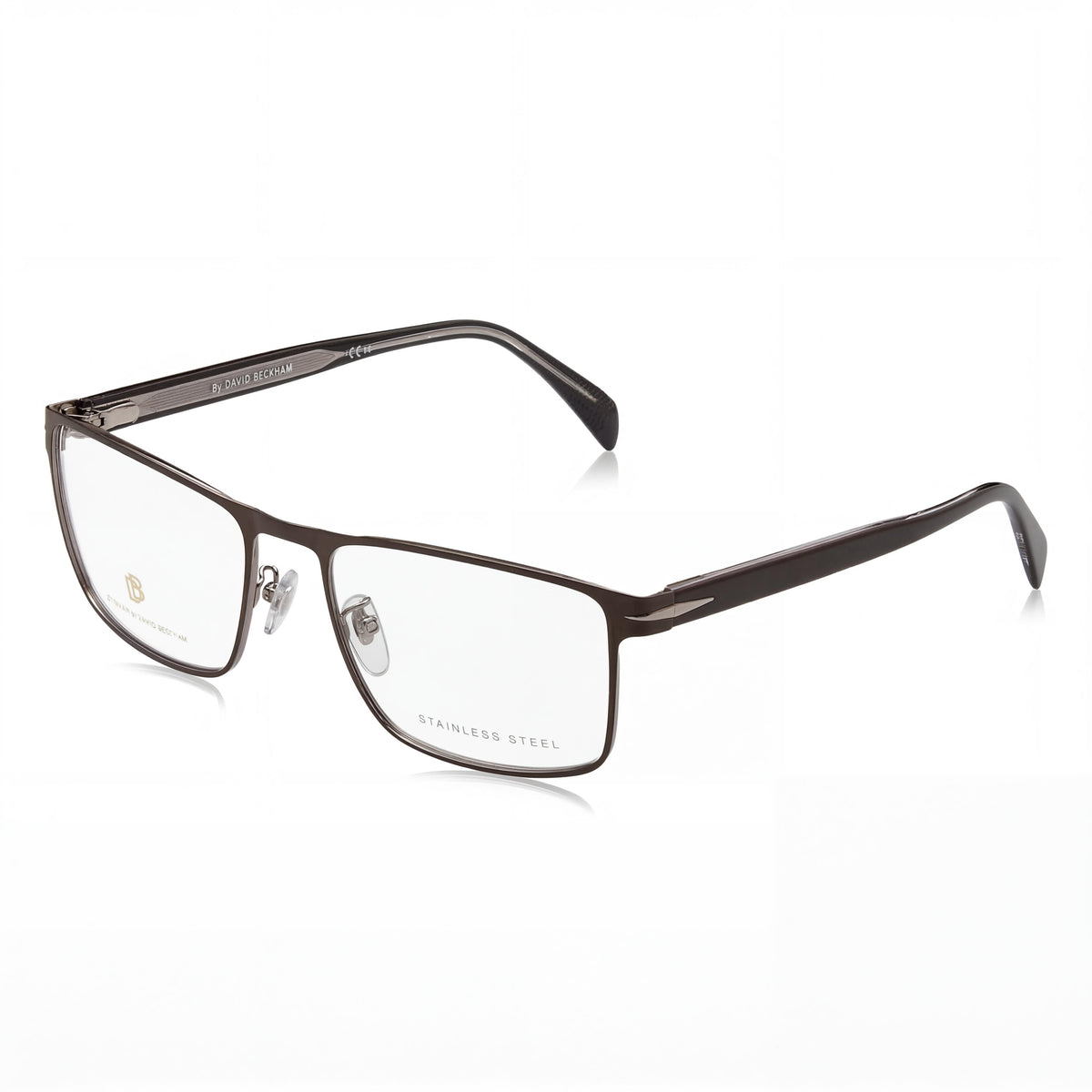 David Beckham Db 1067 Black Rectangle Eyeglasses Unisex, 58mm, Photo 1