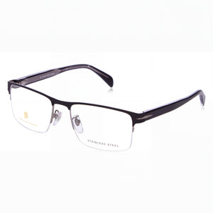 David Beckham Db 1068 Black Rectangle Eyeglasses for Men, Alloy Steel frame