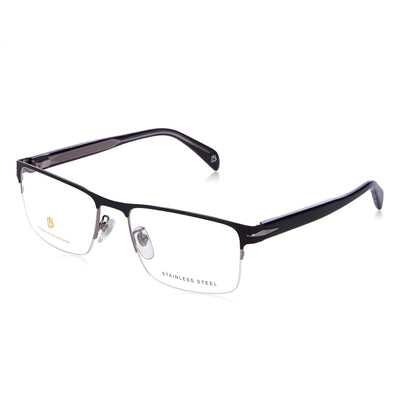 David Beckham DB 1068 Blue Rectangle Eyeglasses Unisex, Alloy Steel frame
