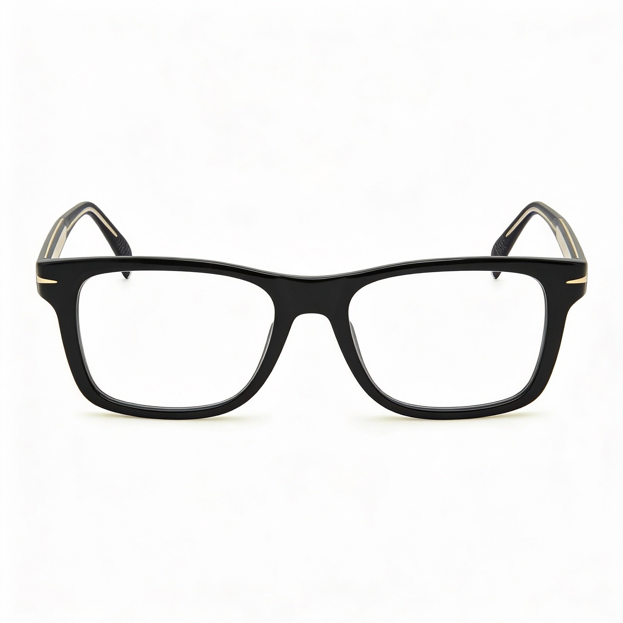 Gafas de sol rectangulares David Beckham DB 1073/BB negras y doradas para hombre, 52 mm, Photo 2