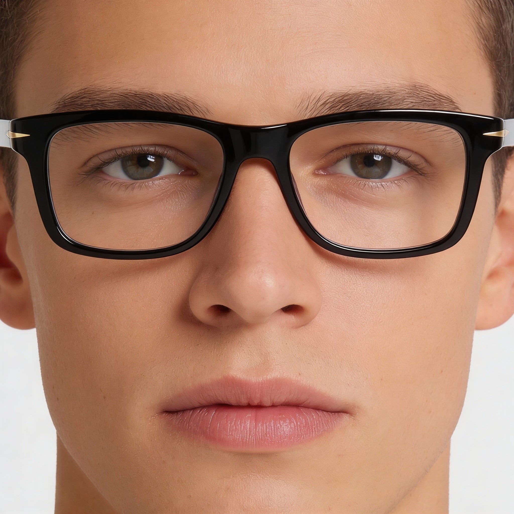 Gafas de sol rectangulares David Beckham DB 1073/BB negras y doradas para hombre, 52 mm, Photo 4