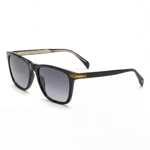 David Beckham DB 1092/S Black Rectangle Sunglasses for Unisex, Dark Grey Shaded lens