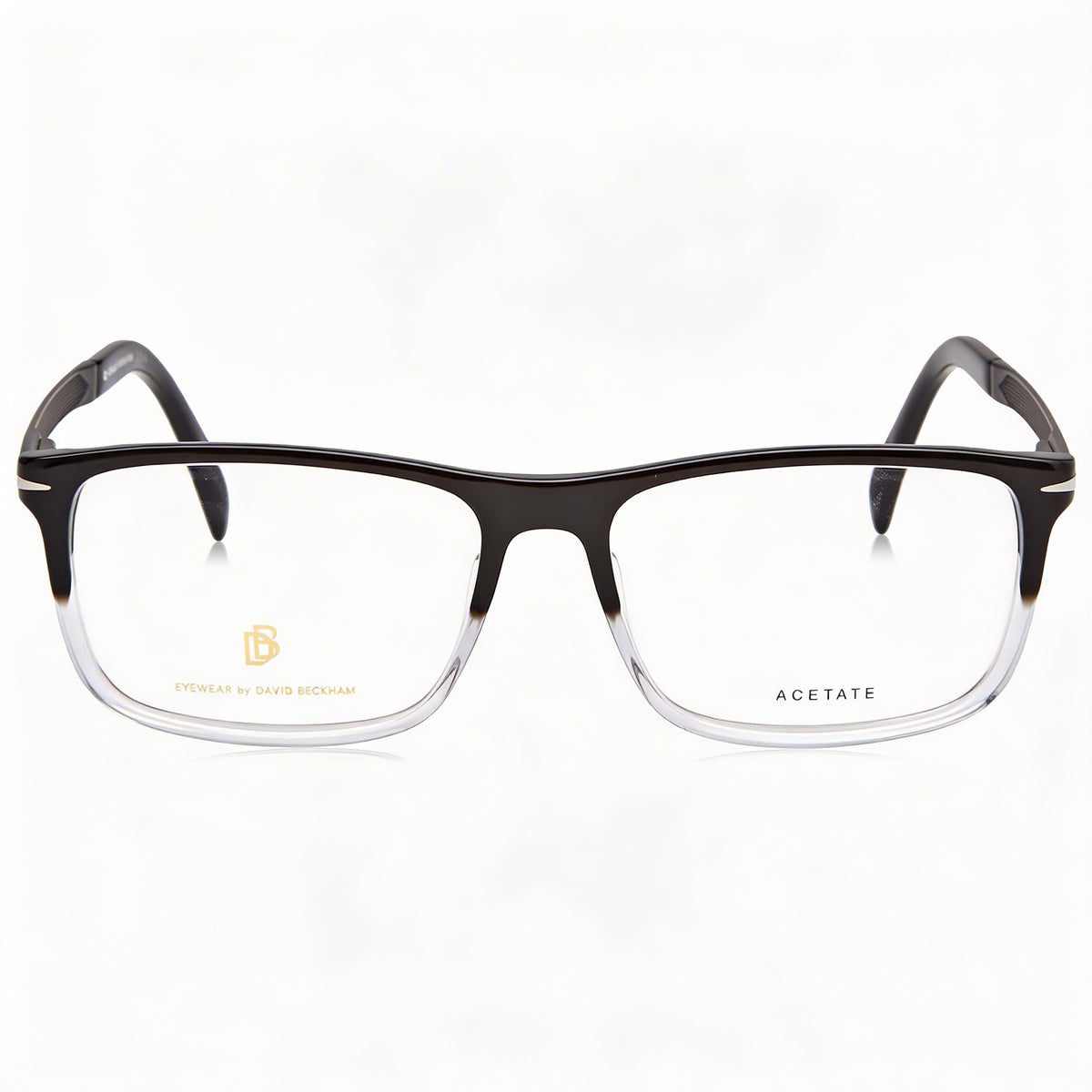 David Beckham Db 1095 Black Rectangle Eyeglasses for Men, Plastic 57mm, Photo 2