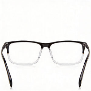 David Beckham Db 1095 Rectangle Eyeglasses Men — side view, Black Plastic temples
