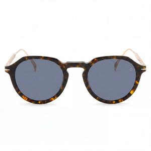 David Beckham DB 1098/S Round Sunglasses for Men — front view, Acetate frame