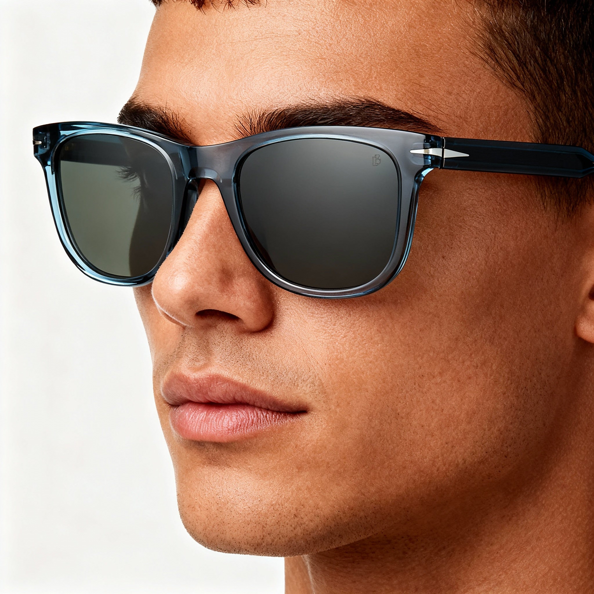 Gafas de sol cuadradas azules unisex David Beckham DB 1113/S, 52mm, Photo 3