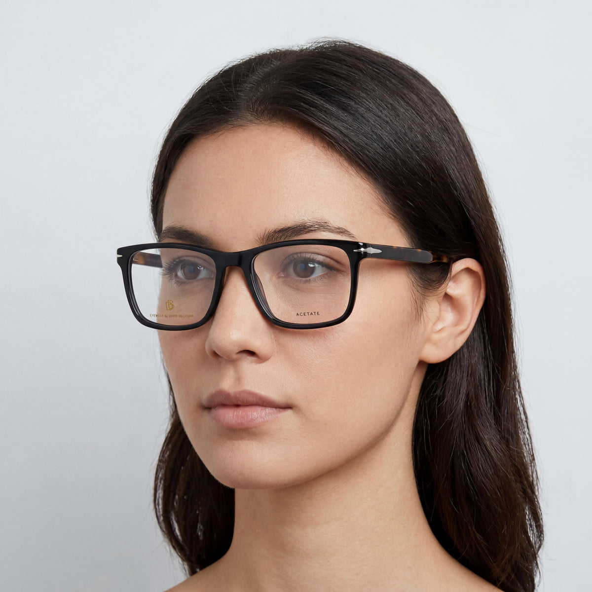 Gafas de mujer David Beckham DB 1124 cuadradas havana, acetato 57mm, Photo 5
