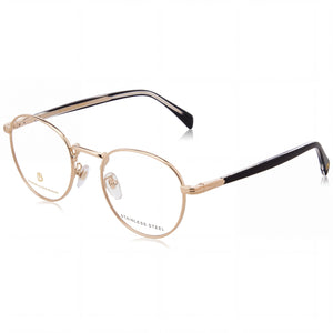 David Beckham Db 1127 Gold Round Eyeglasses for Men, Alloy Steel frame