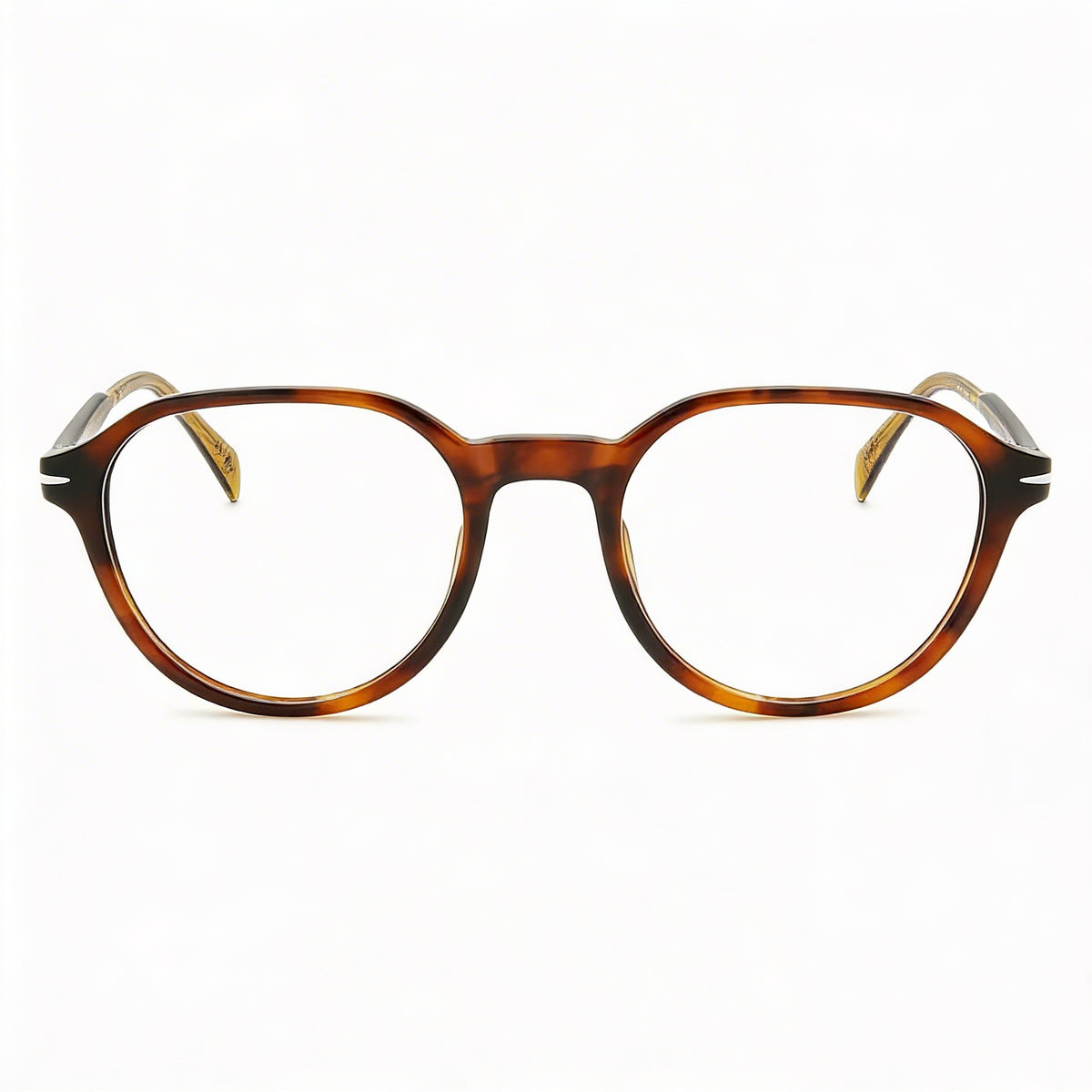 David Beckham Db 1136 Havana Round Eyeglasses for Men, Plastic 51mm, Photo 2