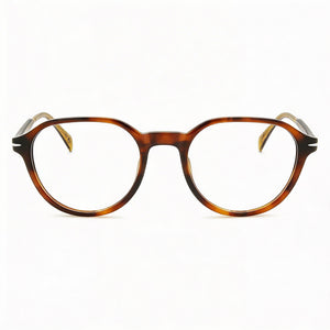 David Beckham Db 1136 Round Eyeglasses for Men — front view, Plastic