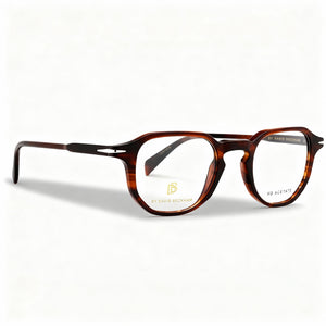 David Beckham DB 1140 Brown Horn Rectangle Eyeglasses for Men, Acetate frame