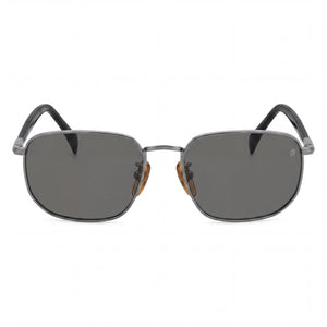 David Beckham Db 1143/S Rectangle Sunglasses for Women — front view, Stainless Steel frame