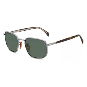 David Beckham Db 1143/S Silver Square Sunglasses for Women, Clear lens