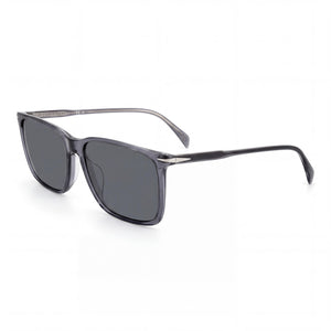 David Beckham DB 1145/G/S Gray Rectangle Sunglasses for Men, Grey lens