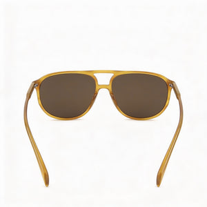 David Beckham DB 1159/S Aviator Sunglasses Men — side view, Non Polarized Yellow Horn lens