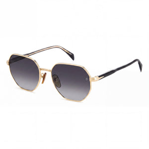 David Beckham DB 1162/F/S Gold Black Rectangular Sunglasses for Men, Non-Polarized lens