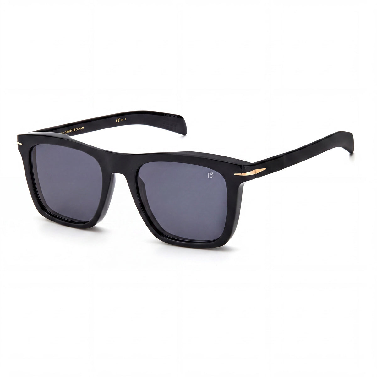 Gafas de sol rectangulares para hombre David Beckham DB 7000/S en negro, 51 mm, Photo 1