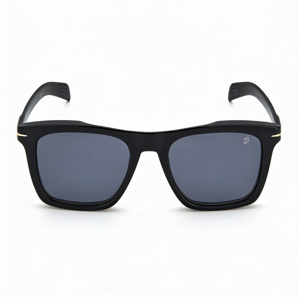 Gafas de sol cuadradas David Beckham DB 7000/S negras y doradas para hombre, 51mm, Photo 2