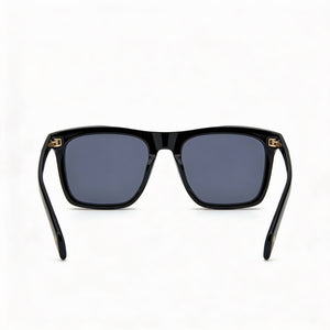 David Beckham DB 7000/S Square Sunglasses Men — side view, Non-Polarized Black Gold lens