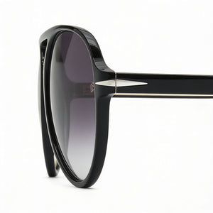 David Beckham Db 7005/S Aviator Sunglasses Unisex — side view, Non-Polarized Dark Grey Shaded lens