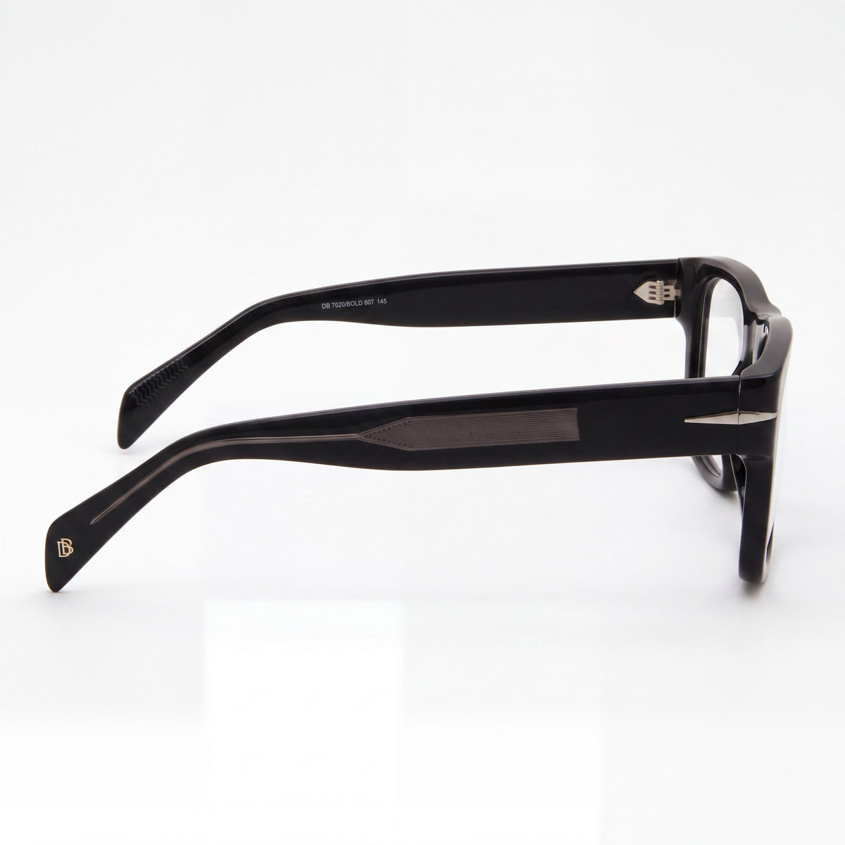 Gafas graduadas rectangulares para hombre David Beckham Db 7020/Bold, color negro, 51 mm, Photo 2