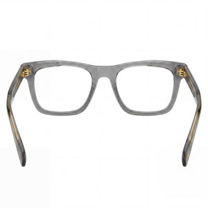 David Beckham Db 7020 Rectangle Eyeglasses Men — side view, Gray Acetate temples