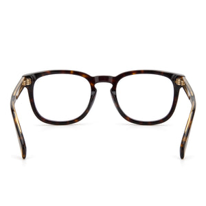 David Beckham DB 7022/BB Rectangle Eyeglasses Men — side view, Havana Acetate temples