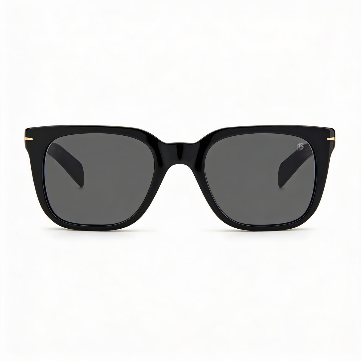David Beckham DB 7047/S Black Gold Square Sunglasses Unisex, 51mm, Photo 2