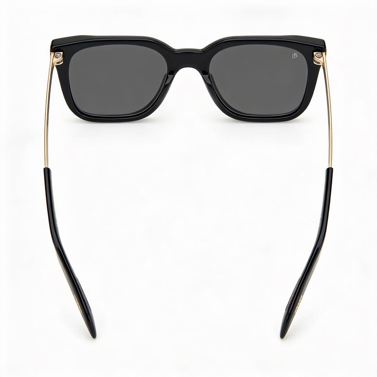David Beckham DB 7047/S Black Gold Square Sunglasses Unisex, 51mm, Photo 3