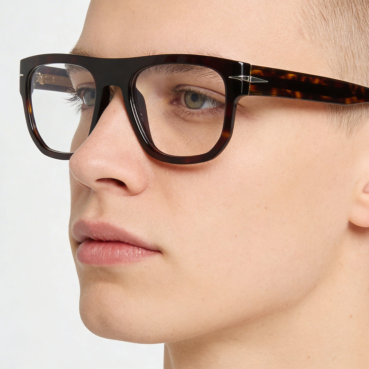 David Beckham Db 7052 Havana Rectangle Eyeglasses Unisex, 53mm, Photo 3