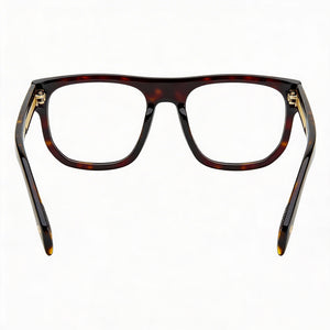 David Beckham Db 7052 Rectangle Eyeglasses Unisex — side view, Havana Acetate temples
