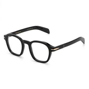 David Beckham DB 7053/BB Black Square Eyeglasses Unisex, Acetate frame