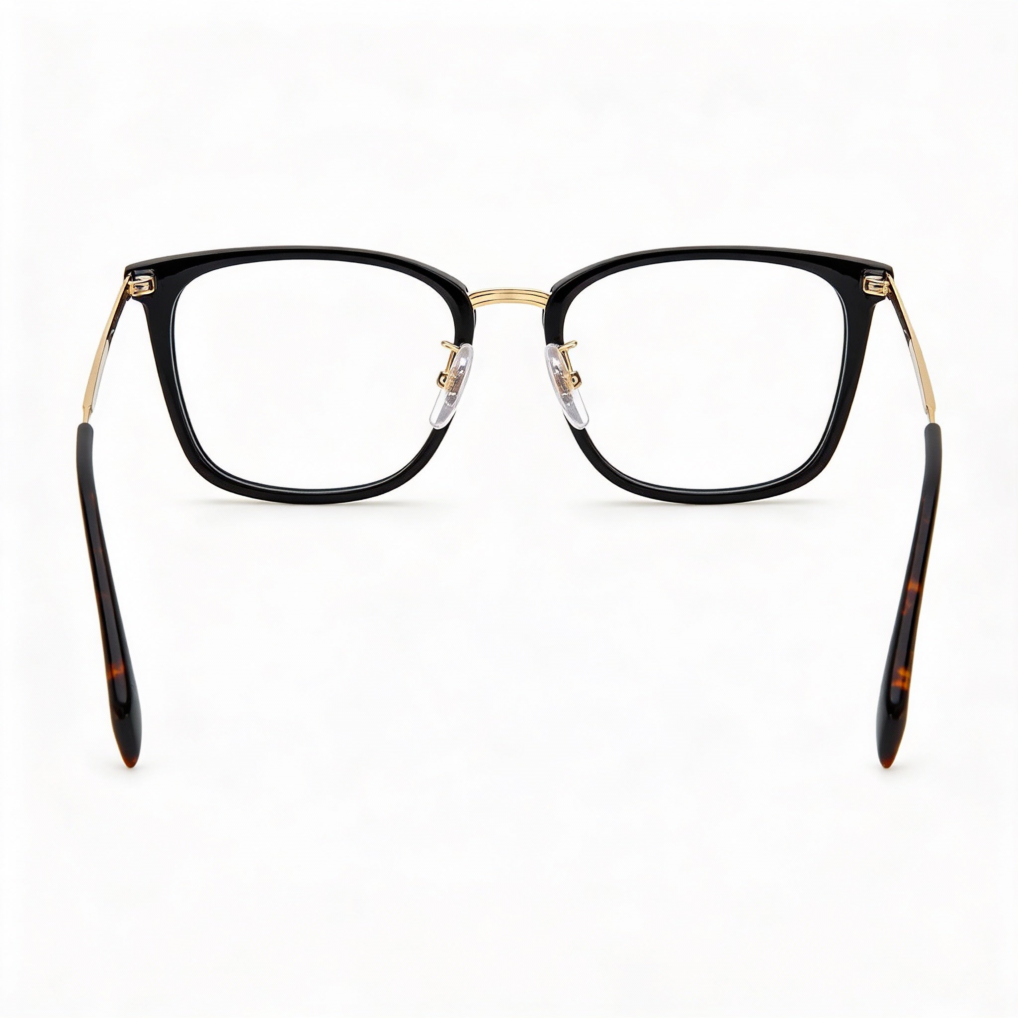 Gafas unisex David Beckham DB 7060/F cuadradas negras y doradas, Photo 2
