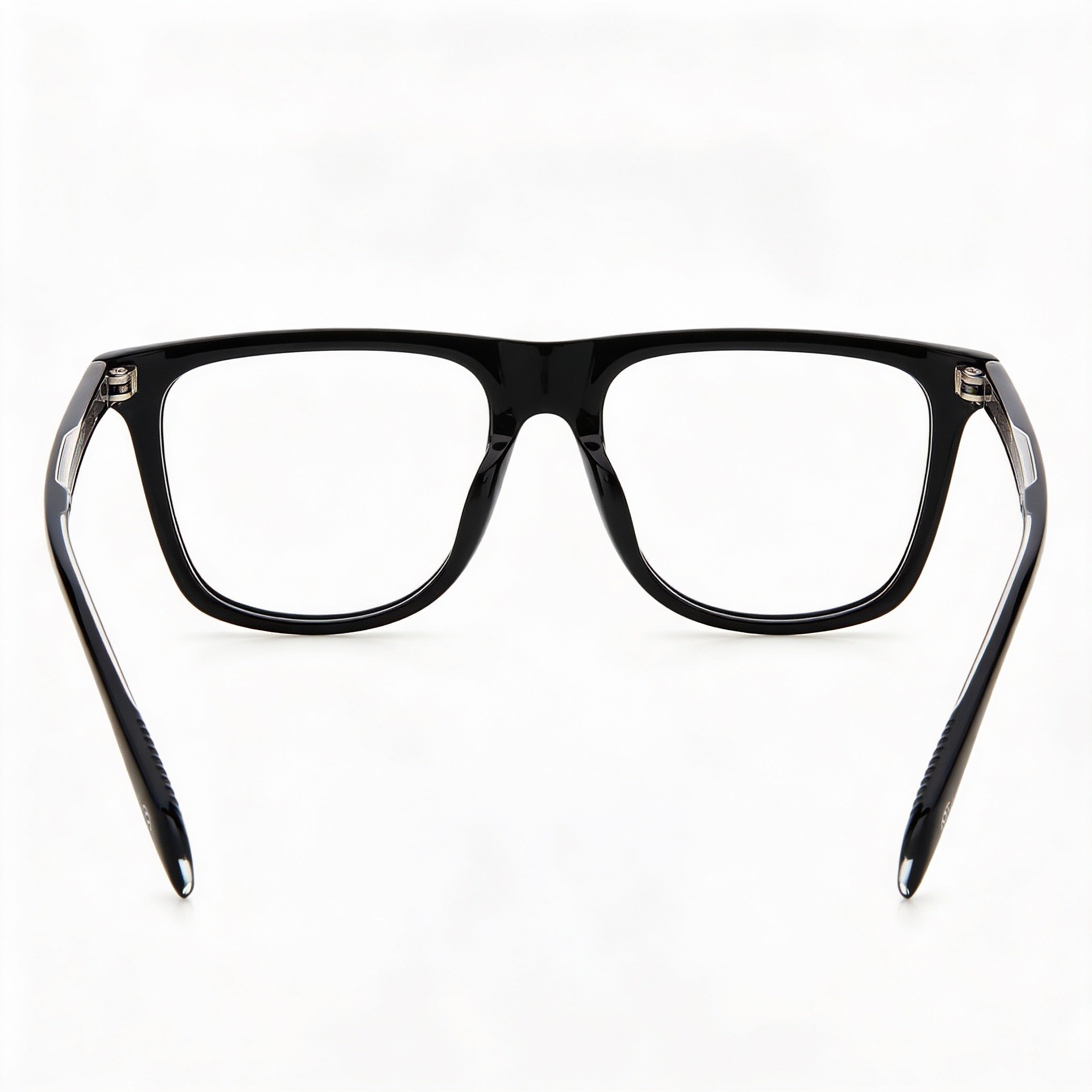 David Beckham DB 7061/F/BB Black Silver Square Unisex Eyeglasses, 53mm, Photo 3
