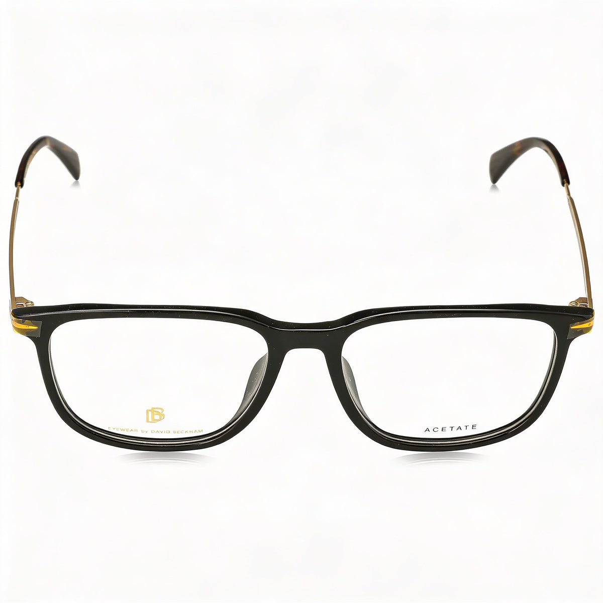 David Beckham Db 7074/F Black Gold Rectangle Eyeglasses for Men, 55mm, Photo 2