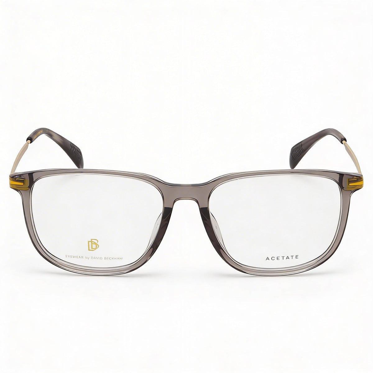 David Beckham Db 7074/F Grey Gold Rectangle Eyeglasses for Men, 55mm, Photo 2