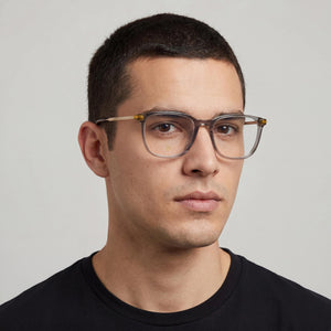 David Beckham Db 7074/F Rectangle Eyeglasses for Men — interior view, Polycarbonate demo lenses