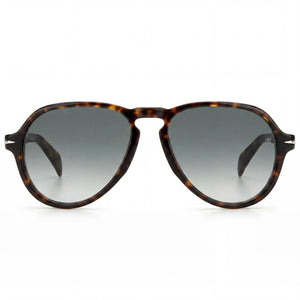 David Beckham Db 7079/S Aviator Sunglasses Unisex — front view, Acetate frame