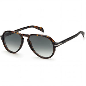 David Beckham Db 7079/S Havana Aviator Sunglasses Unisex, Havana lens
