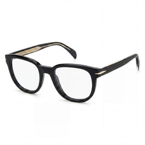David Beckham DB 7097 Black Rectangle Eyeglasses Unisex, Plastic frame