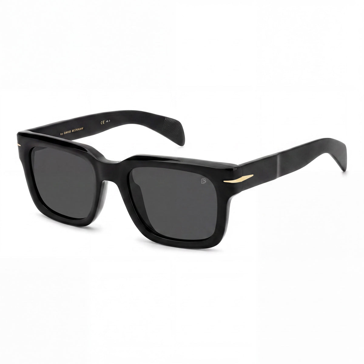 Gafas de sol rectangulares para hombre David Beckham DB 7100/S en negro, 52 mm, Photo 1