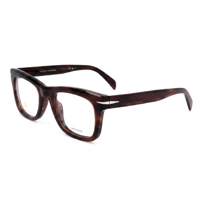 David Beckham Db 7105 Brown Rectangle Eyeglasses for Men, Plastic frame