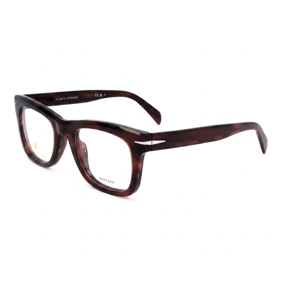 Gafas David Beckham DB 7105 para hombre, estilo casual, sin polarizar, con montura de plástico y lentes de policarbonato, color cuerno marrón, 51 mm, Photo 1