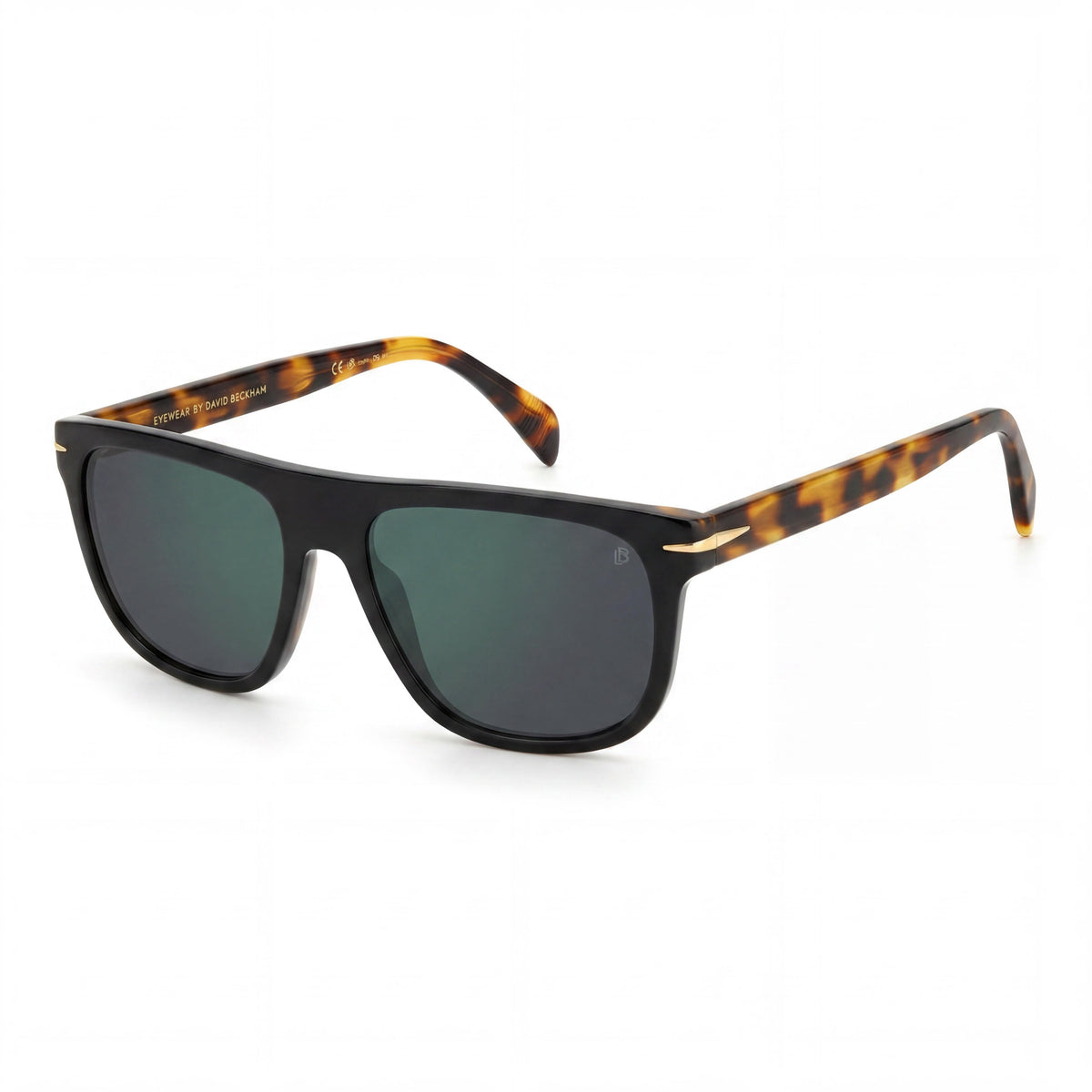 David Beckham DB 7111/S Black Square Sunglasses for Men, 56mm, Photo 1