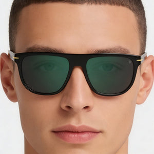 David Beckham DB 7111/S Square Sunglasses for Men — interior view, Non-Polarized lens detail